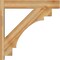 Ekena Millwork Merced Block Rough Sawn Outlooker, Western Red Cedar, 6"W x 30"D x 30"H OUT06X30X30MRC05RWR - alternate 4